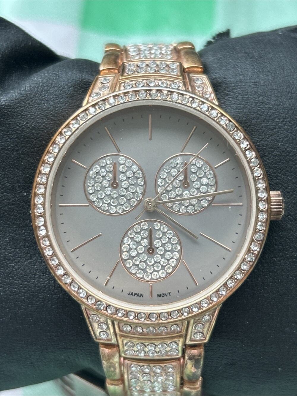 BKE Rose Gold Tone Gray Dial Women’s Quartz Watch